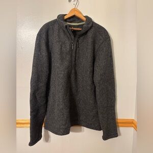Smartwool Men's Hudson Trail Fleece Half Zip Sweater Gray XL